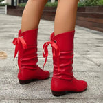 Marie Lace-Up Ankle Boots with Block Heel