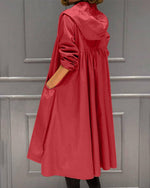 Charlotte Long Water-Resistant Hooded Trench Coat