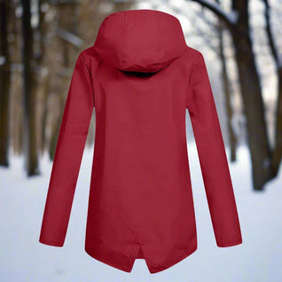 Emilia Hooded Rain Jacket with Zip Pockets