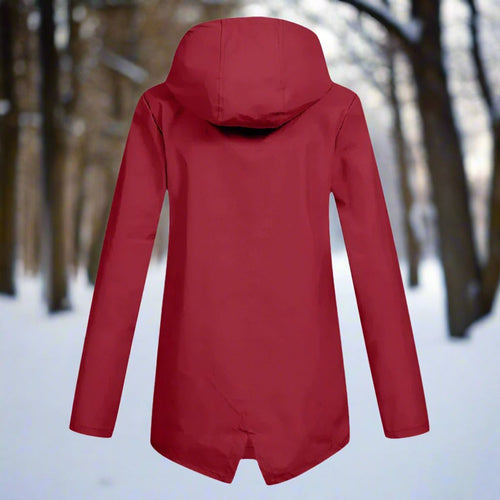 Emilia Hooded Rain Jacket with Zip Pockets