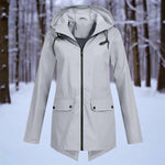 Emilia Hooded Rain Jacket with Zip Pockets