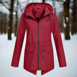 Emilia Hooded Rain Jacket with Zip Pockets