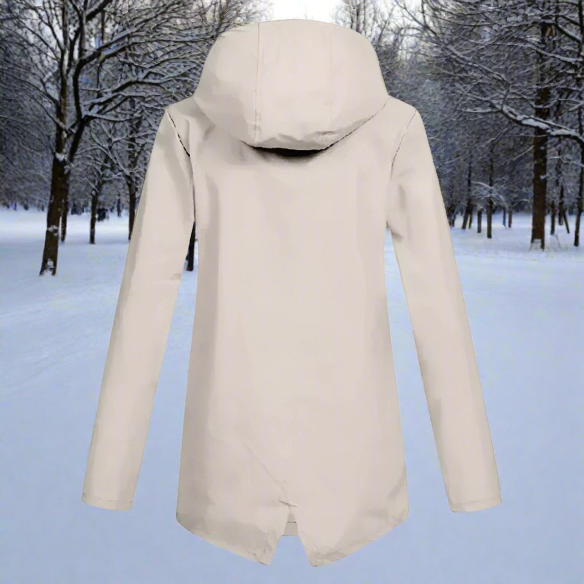 Emilia Hooded Rain Jacket with Zip Pockets