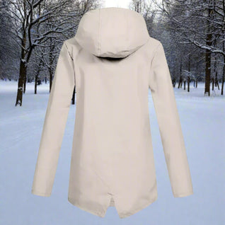 Emilia Hooded Rain Jacket with Zip Pockets