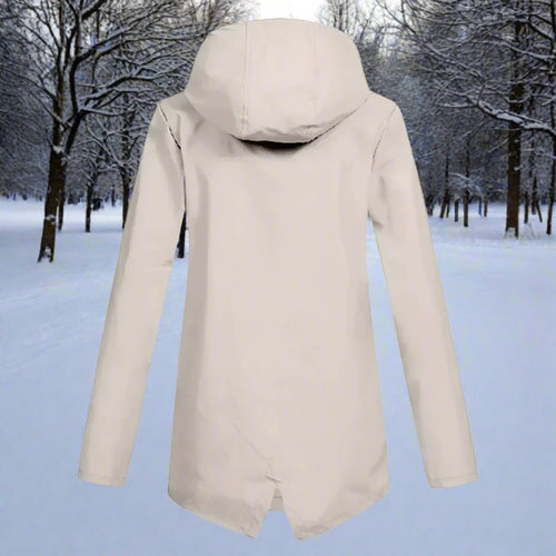 Emilia Hooded Rain Jacket with Zip Pockets