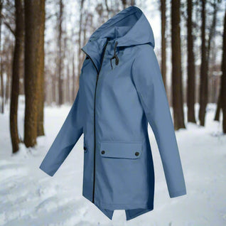 Emilia Hooded Rain Jacket with Zip Pockets