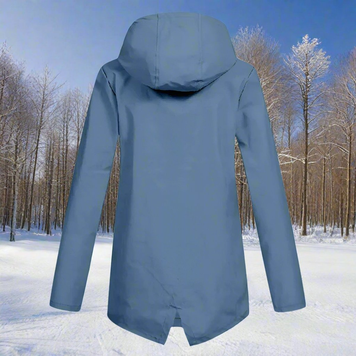 Emilia Hooded Rain Jacket with Zip Pockets