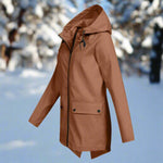 Emilia Hooded Rain Jacket with Zip Pockets