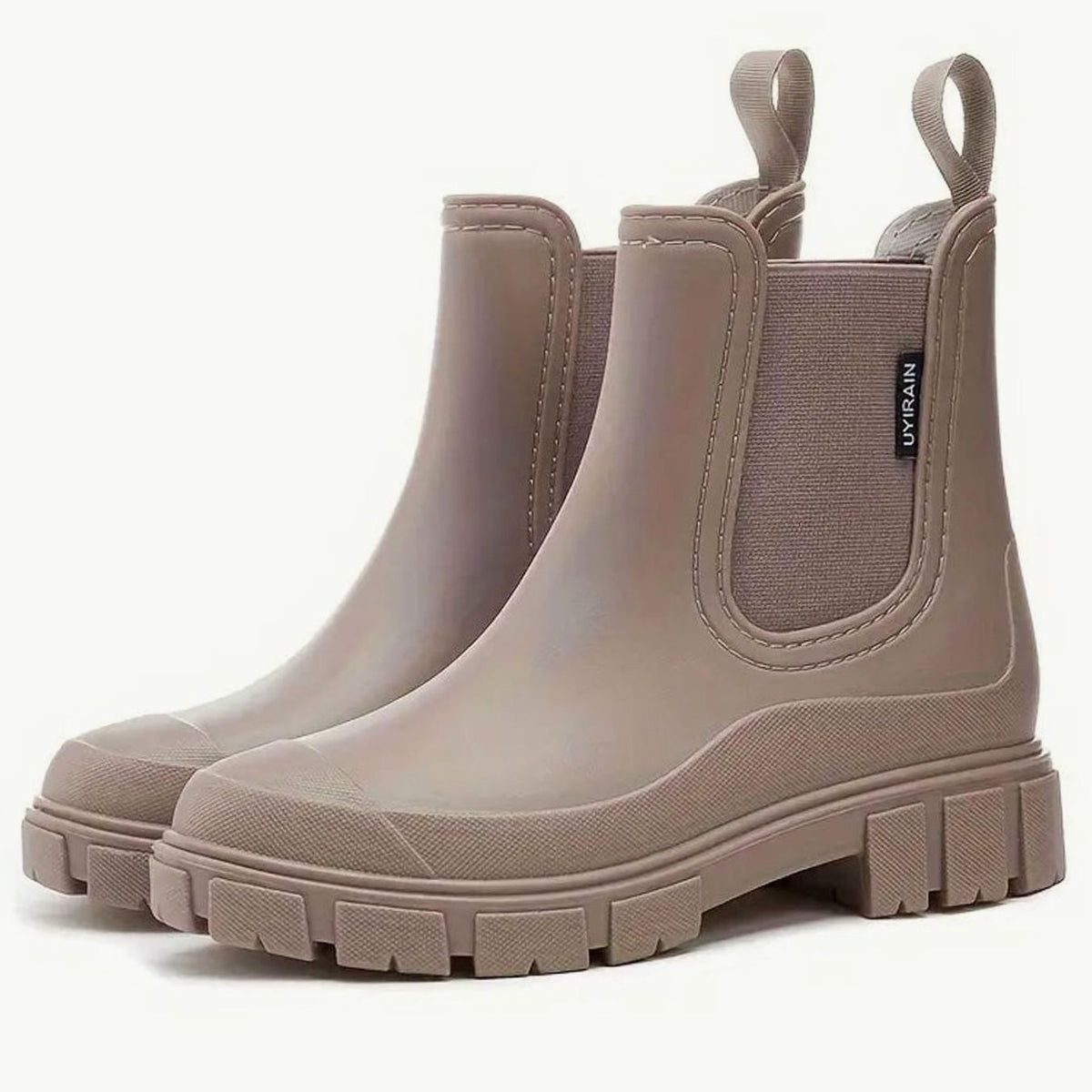 Katharina Waterproof Slip-On Chelsea Boots with Block Heel