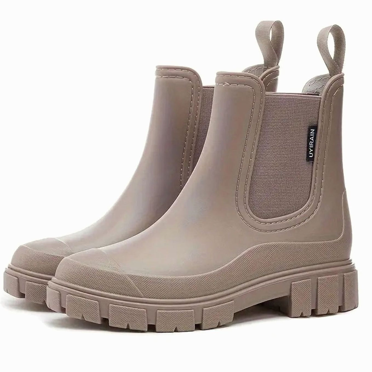 Katharina Waterproof Slip-On Chelsea Boots with Block Heel