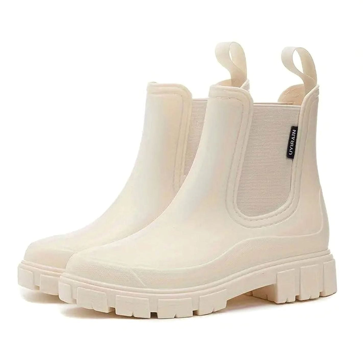 Katharina Waterproof Slip-On Chelsea Boots with Block Heel