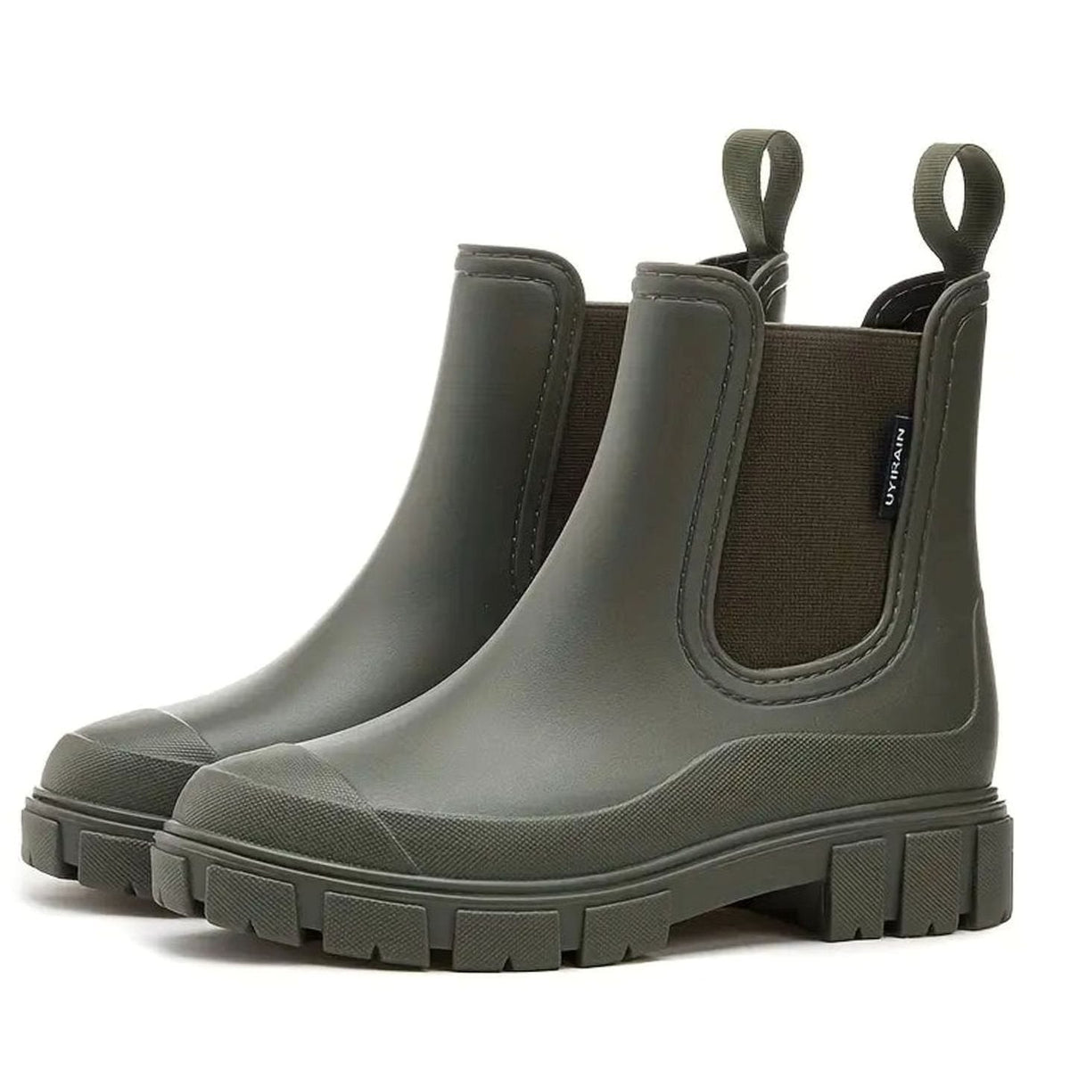 Katharina Waterproof Slip-On Chelsea Boots with Block Heel