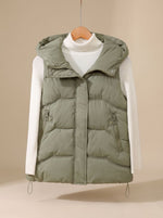 Annika Padded Hooded Zip-Pocket Vest