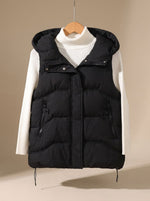 Annika Padded Hooded Zip-Pocket Vest