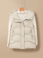 Annika Padded Hooded Zip-Pocket Vest