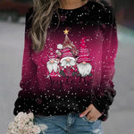 Amelie Christmas Elf Print Sweater