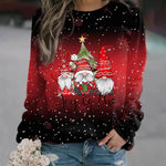 Amelie Christmas Elf Print Sweater