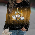 Amelie Christmas Elf Print Sweater