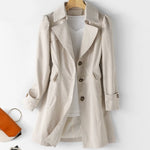 Elfriede Tailored Blazer Trench Coat