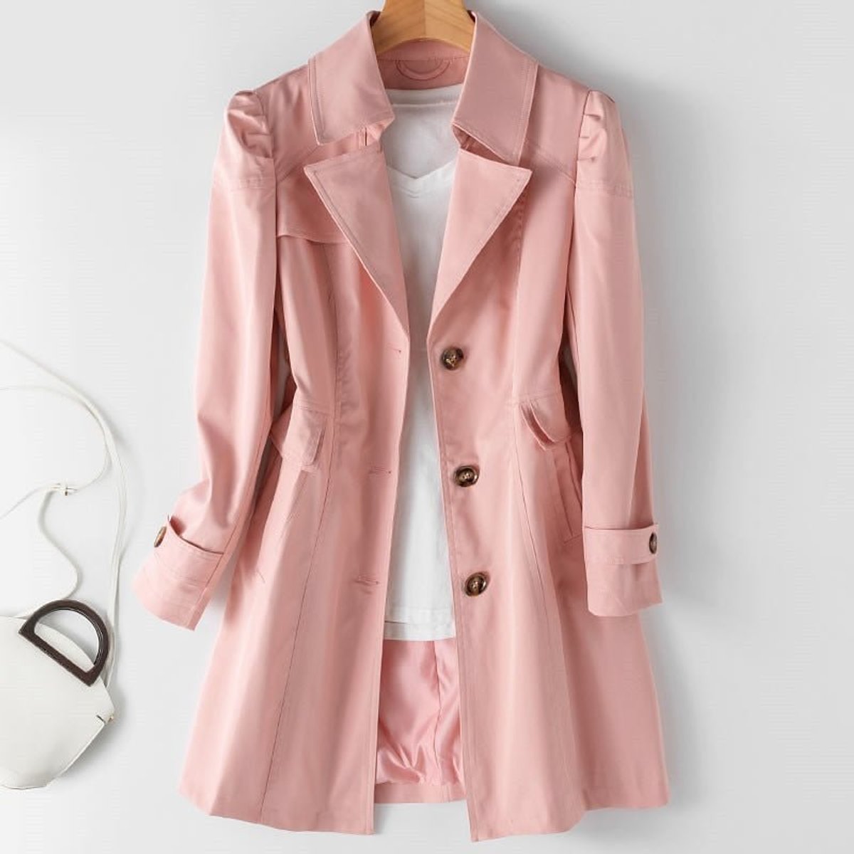 Elfriede Tailored Blazer Trench Coat