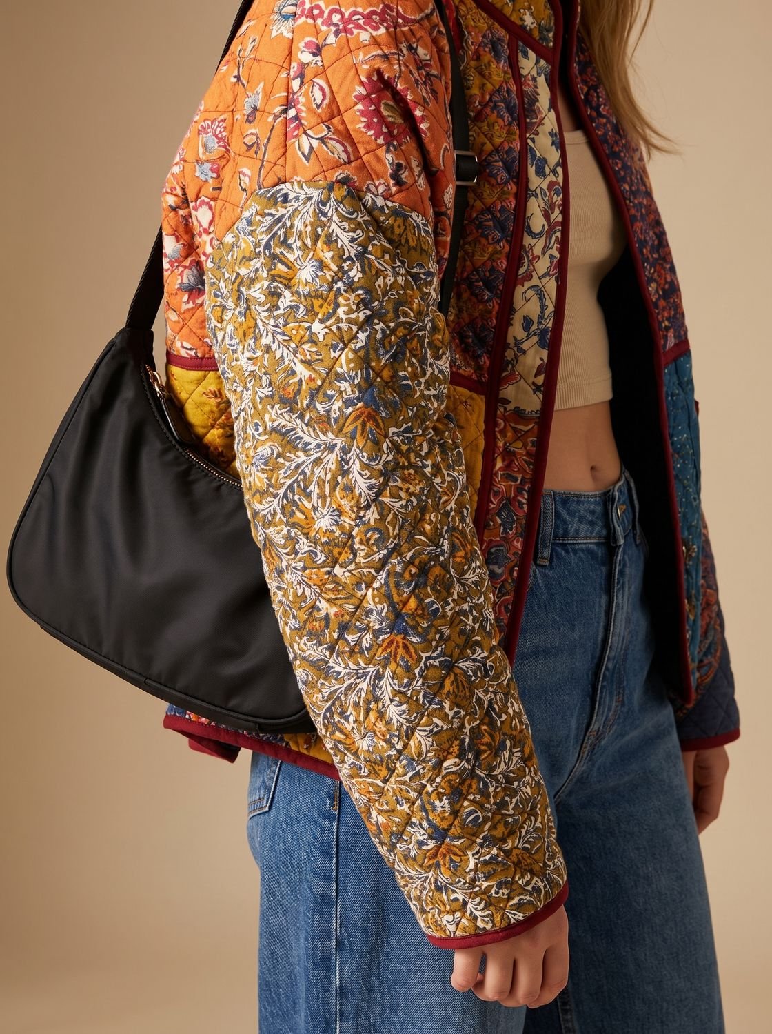 Charlotte Quilted Multicolor Patchwork Jacket