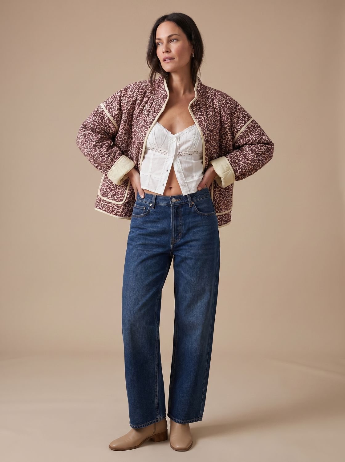 Charlotte Quilted Multicolor Patchwork Jacket
