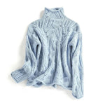 Marie Cable-Knit Turtleneck Sweater