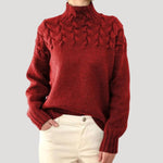Sophie Cable Knit Turtleneck Sweater
