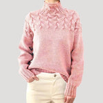 Sophie Cable Knit Turtleneck Sweater