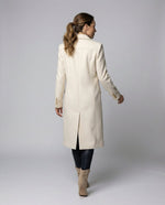 Annika Double-Breasted Long Winter Coat with Gold Buttons