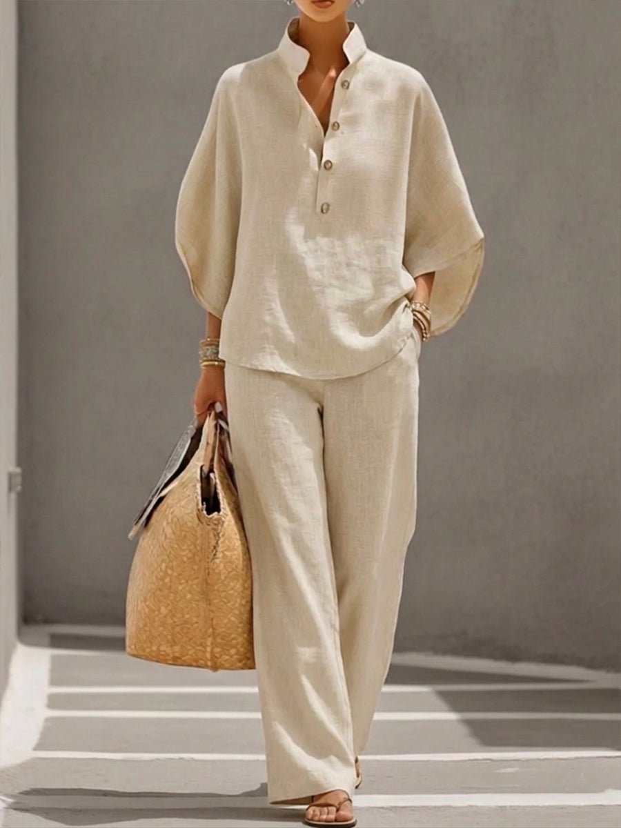 Hannah Batwing Sleeve Two-Piece Pant Set