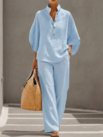 Hannah Batwing Sleeve Two-Piece Pant Set