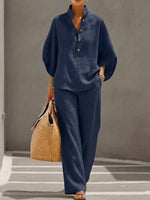 Hannah Batwing Sleeve Two-Piece Pant Set