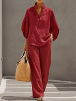Hannah Batwing Sleeve Two-Piece Pant Set