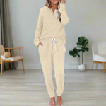 Annika Ribbed Long Sleeve Loungewear Set