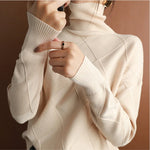 Natalie Cozy Cable Knit Turtleneck Sweater