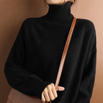 Natalie Cozy Cable Knit Turtleneck Sweater