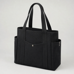 Denholme Canvas Tote in black