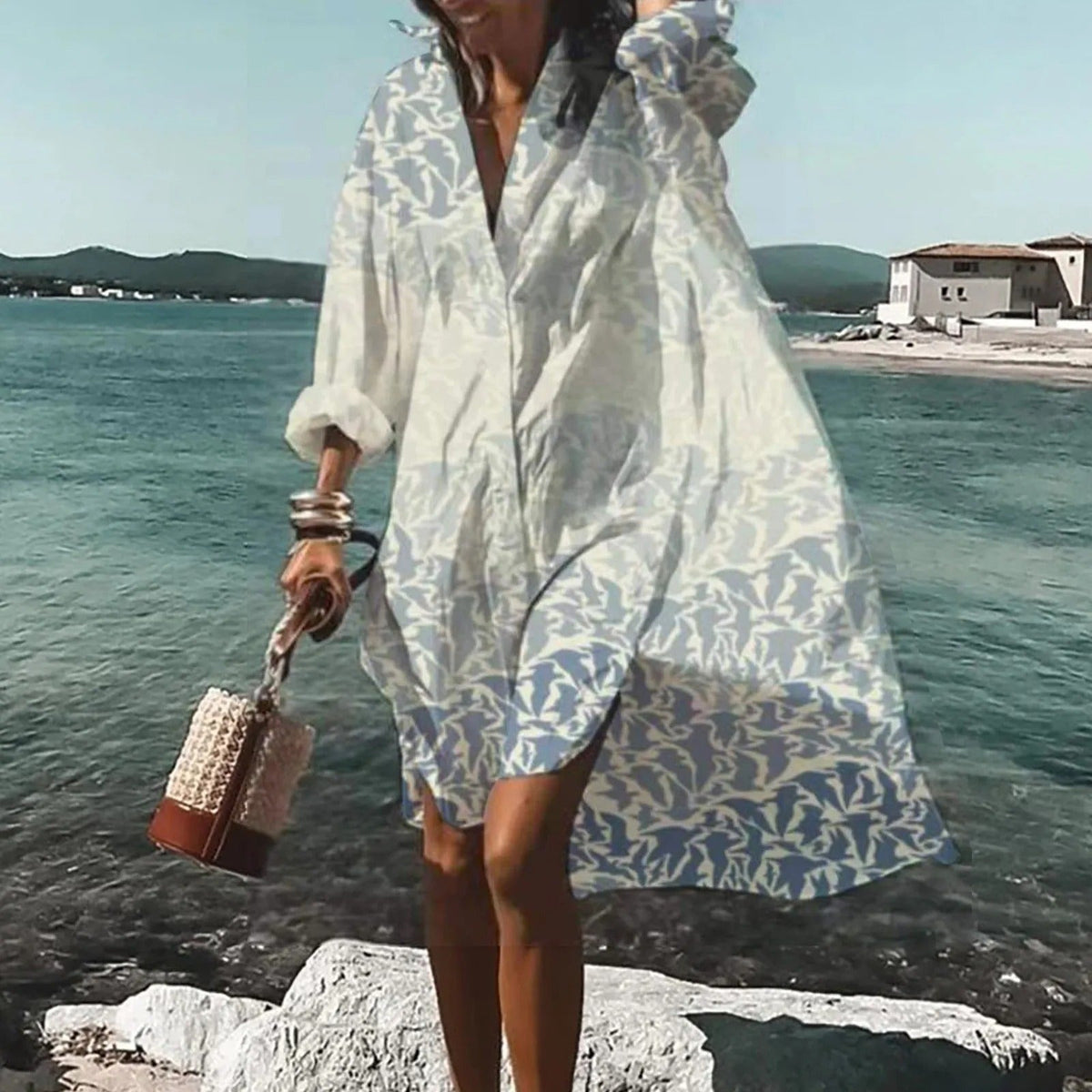 Helga Casual Summer Shirt Dress