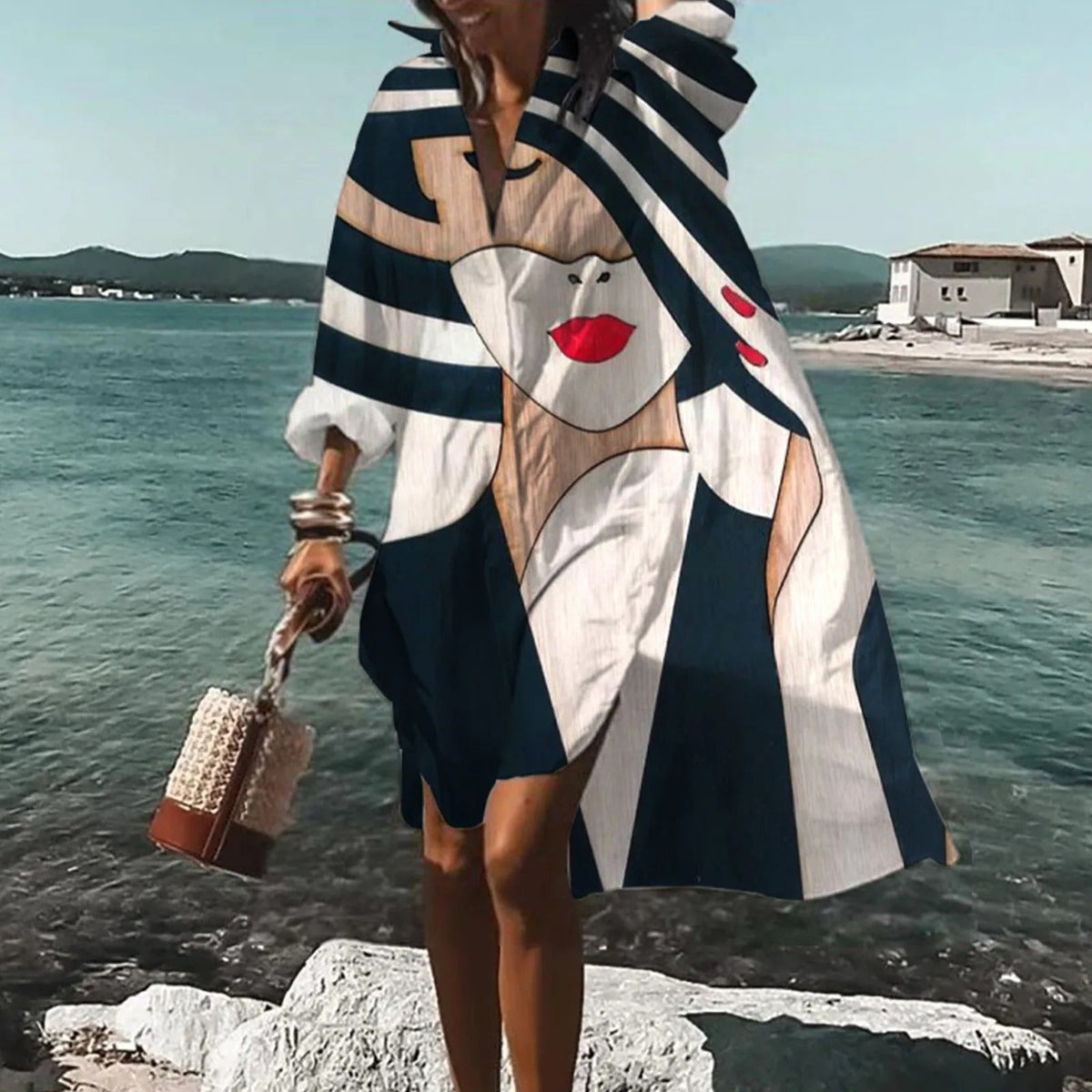 Helga Casual Summer Shirt Dress