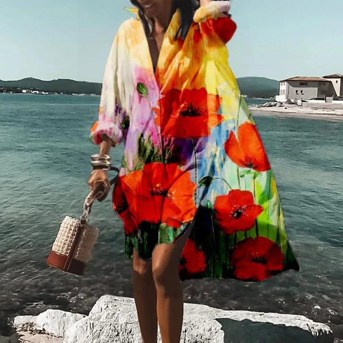 Helga Casual Summer Shirt Dress