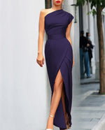 Karin One-Shoulder Evening Maxi Dress