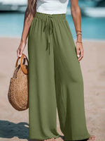 Doris Tie-Waist Wide-Leg Palazzo Pants