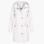 Bettina Waterproof Long Hooded Raincoat