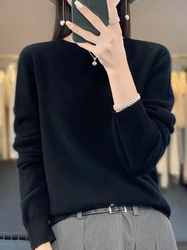 Kirsten Classic Long Sleeve Knit Sweater
