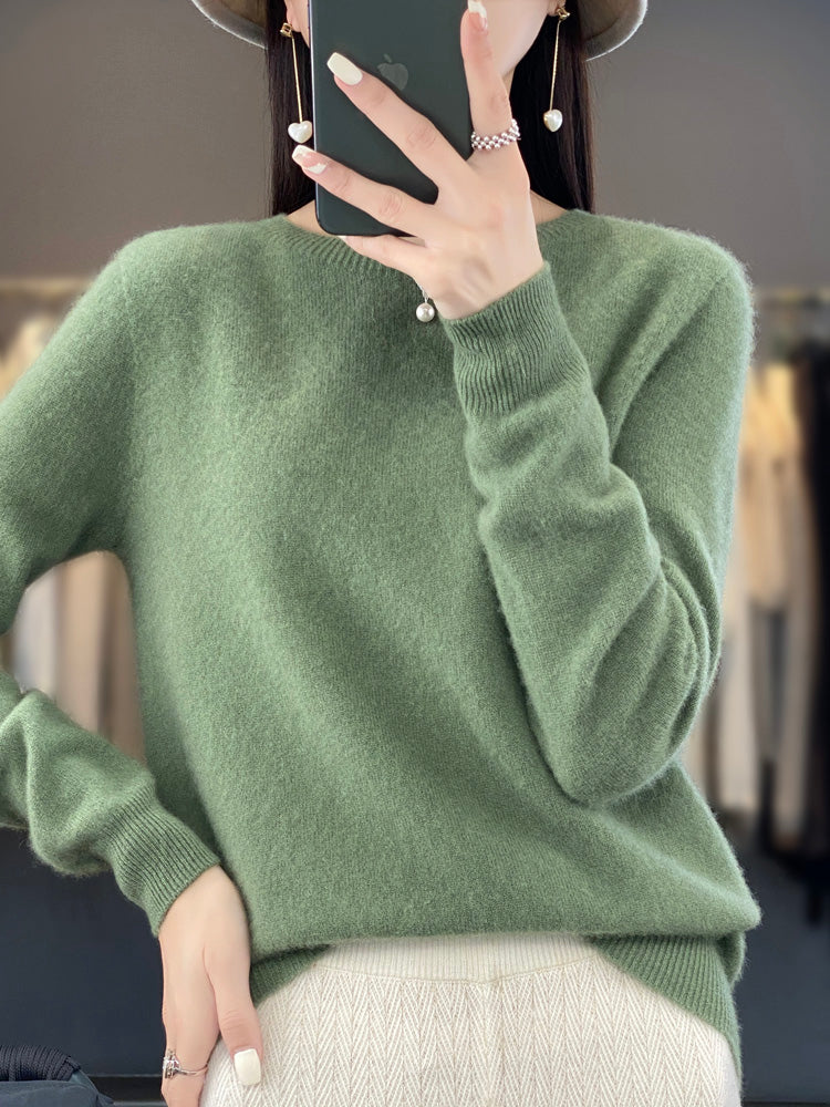 Kirsten Classic Long Sleeve Knit Sweater