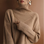 Natalie Cozy Cable Knit Turtleneck Sweater