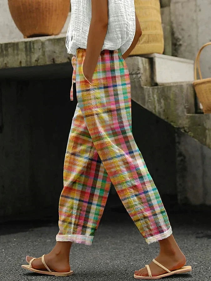 Valerie | Checkered Casual Pants