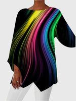 Dorothea Butterfly Print Long-Sleeve Top