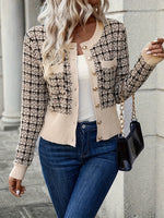 Elisa Fashionable Short Tweed Cardigan